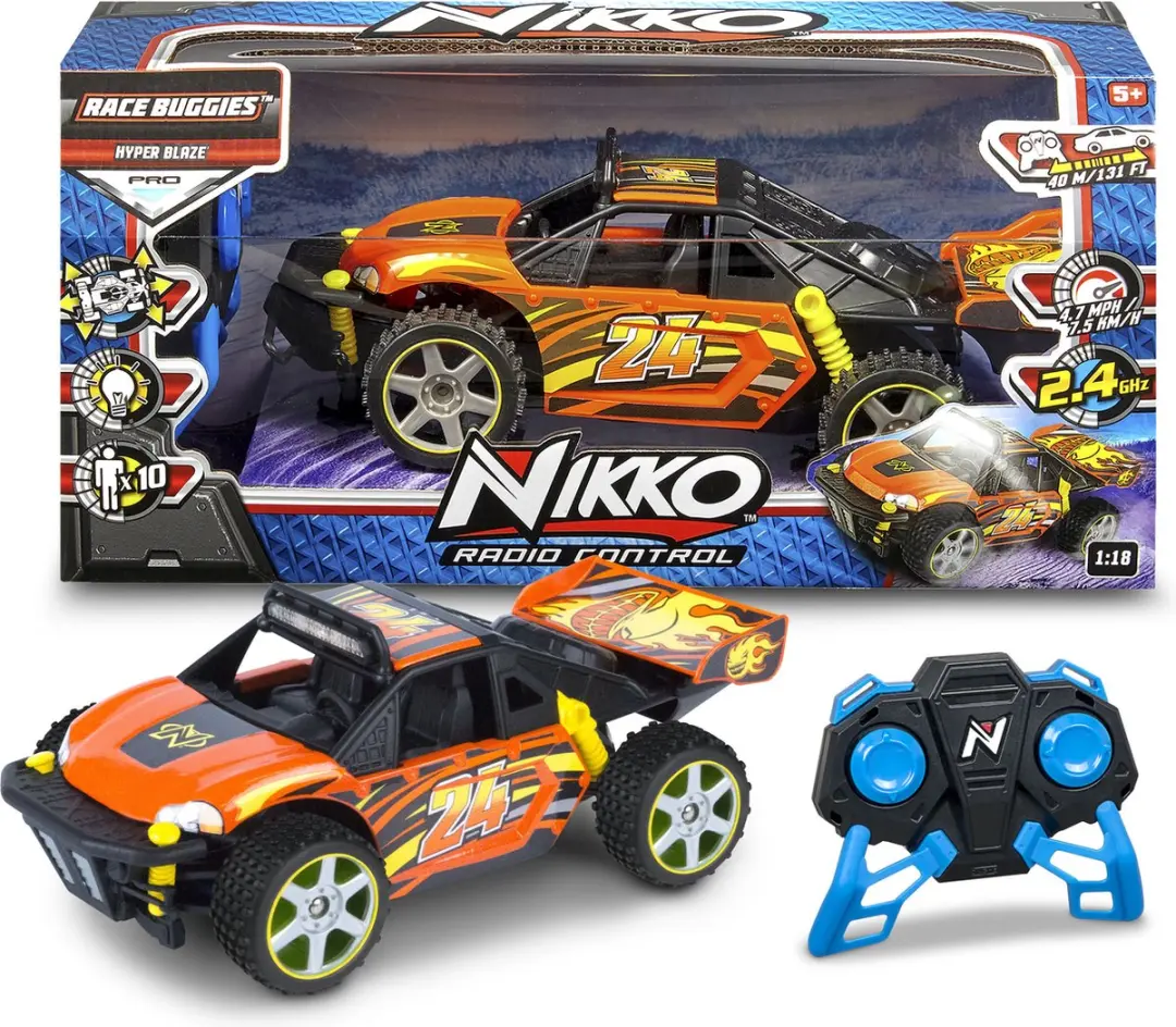 NIKKO RC Race Buggies Hyper Blaze 8 km/h - Oranje