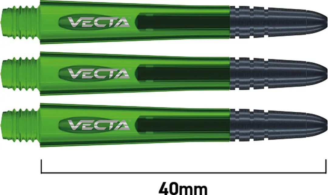 Winmau Vecta Green Dart Shafts 3 Stuks