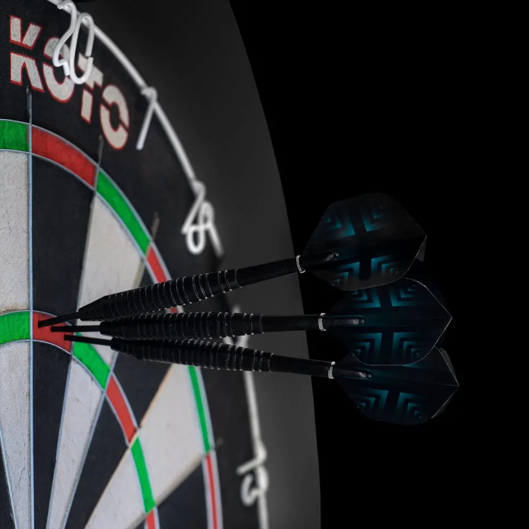 Target TOR Dartbord 46cm - met 2 Sets KOTO Steeldarts & 90 Darts