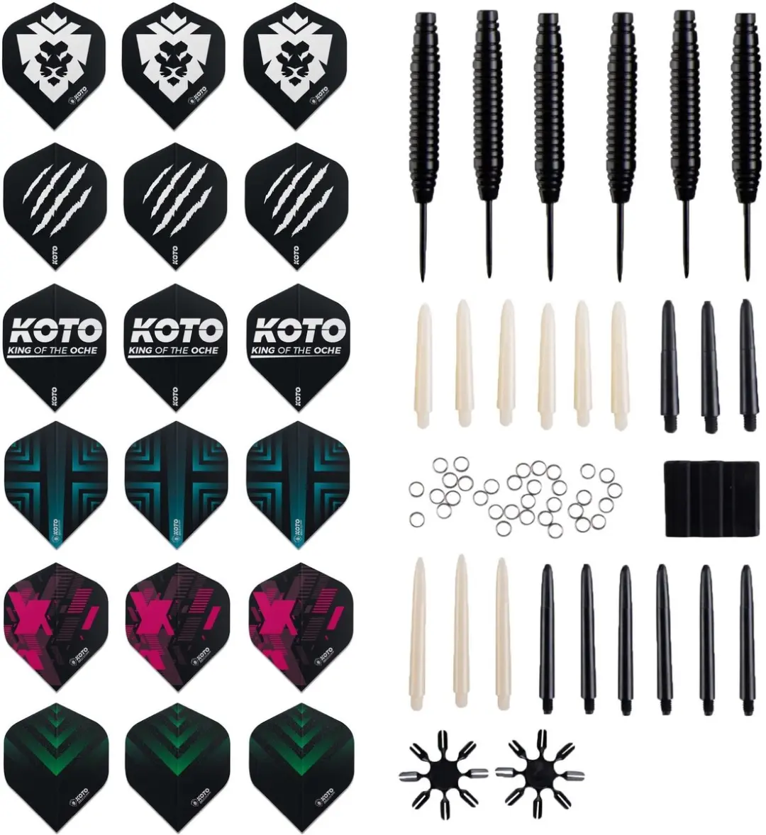 Target TOR Dartbord 46cm - met 2 Sets KOTO Steeldarts & 90 Darts