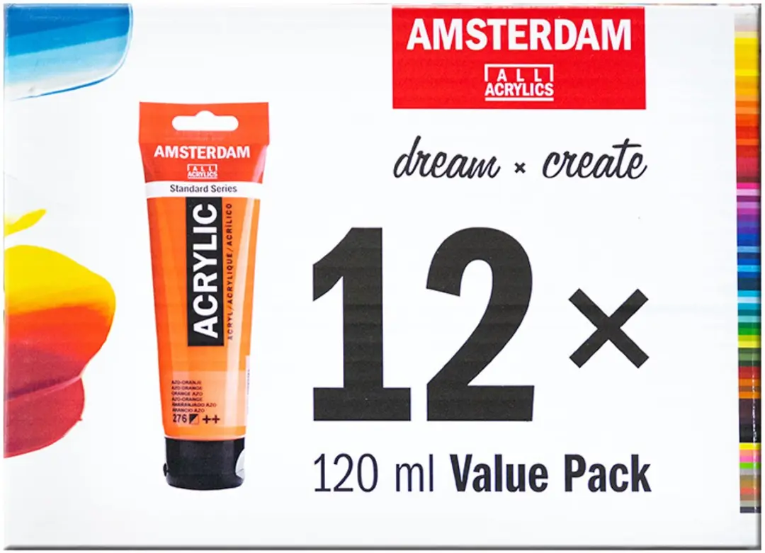 Royal Talens Amsterdam Acrylverfset 12 Kleuren 120ml