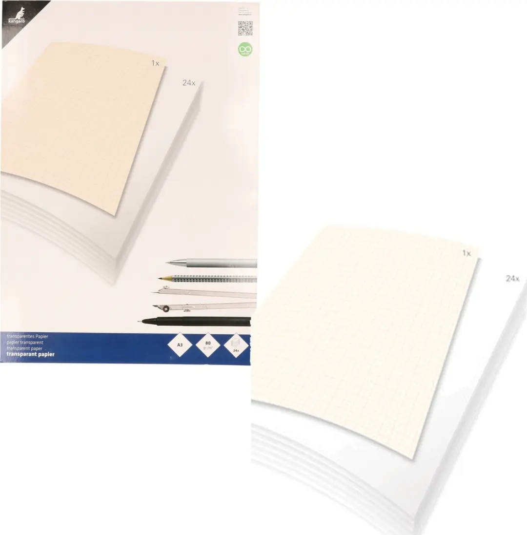 Kangaro A3 Overtrekpapier Transparant