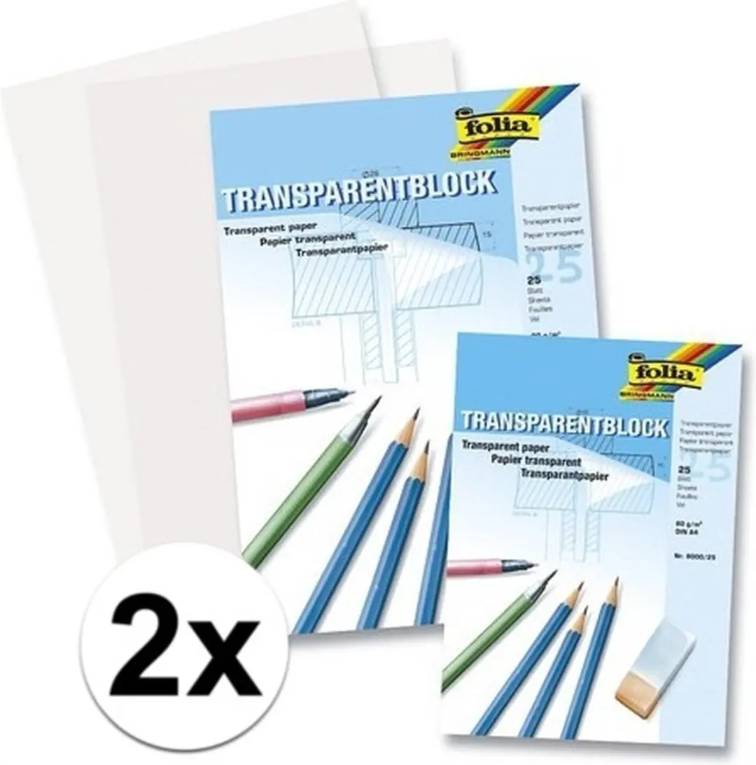 Kangaro A3 Overtrekpapier Transparant - 48 Vellen (2x24)