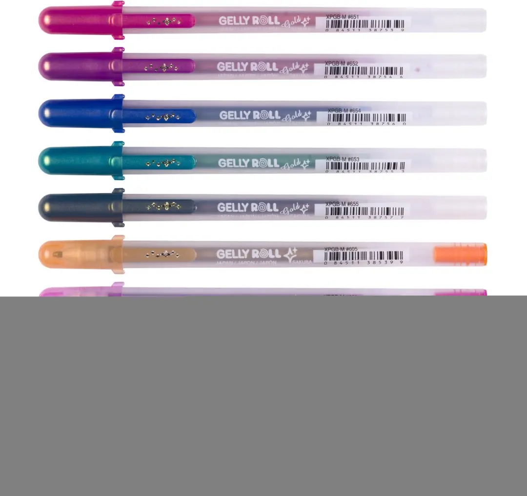 Sakura Gelly Roll Gold Silver Shadow Set - 10 Stuks