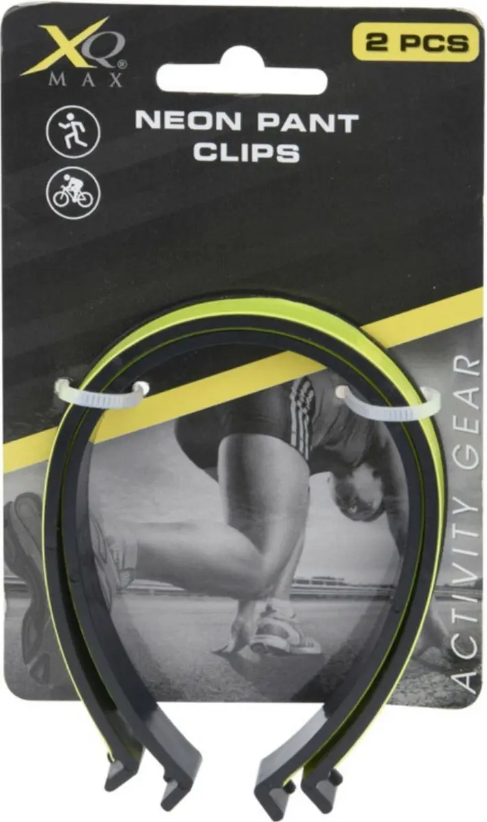 XQMax Reflecterende Broekclips - 2 Stuks - Neon Geel