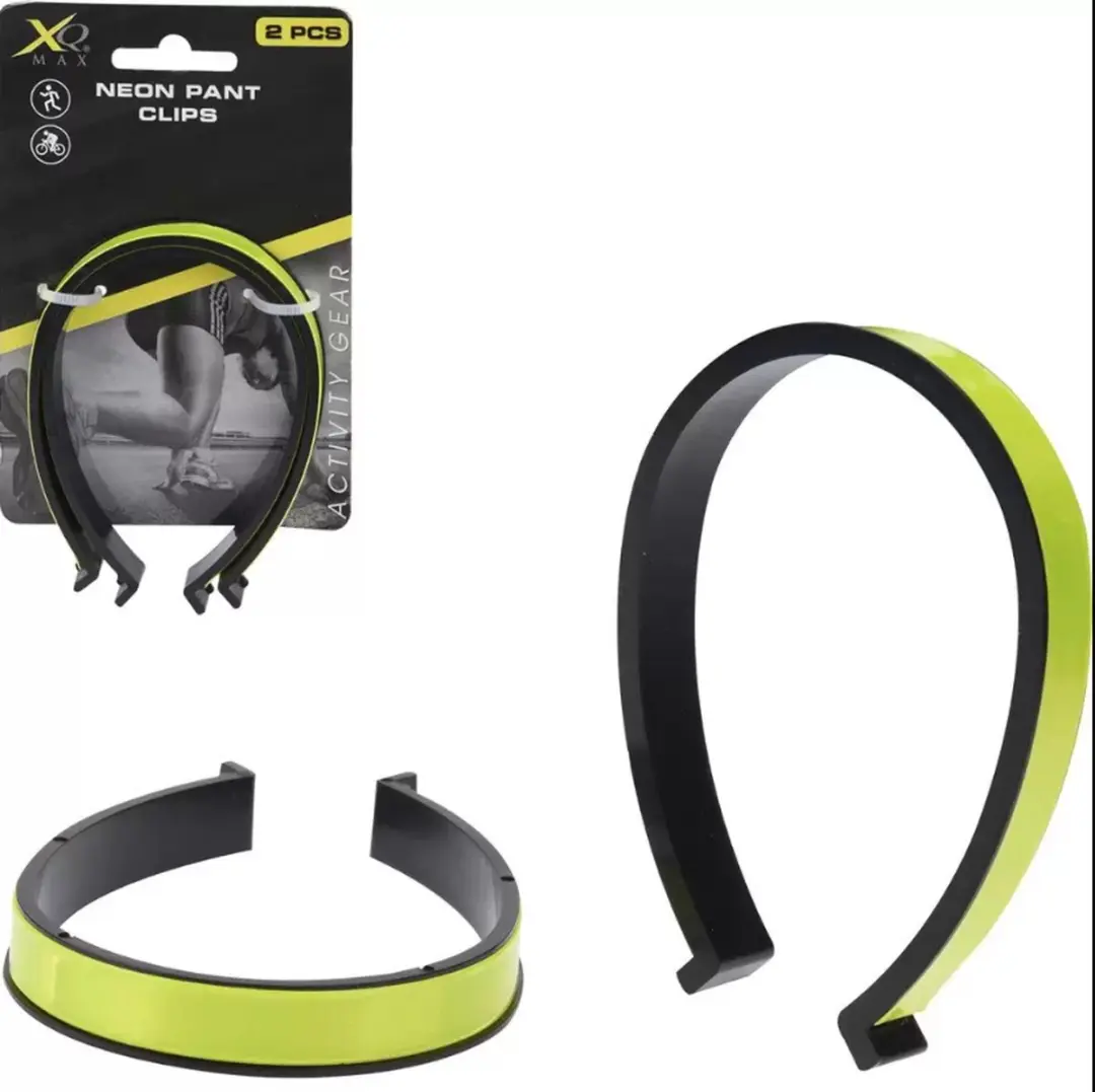 XQMax Reflecterende Broekclips - 2 Stuks - Neon Geel