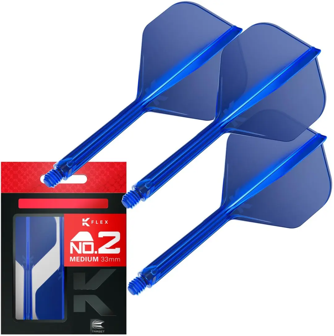 Target K-Flex Blue NO2 Dart Flights Medium - 33mm