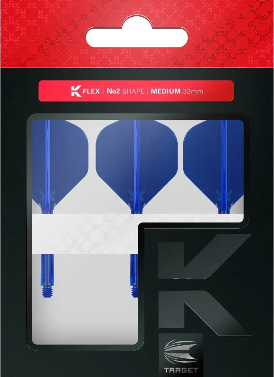 Target K-Flex Blue NO2 Dart Flights Medium