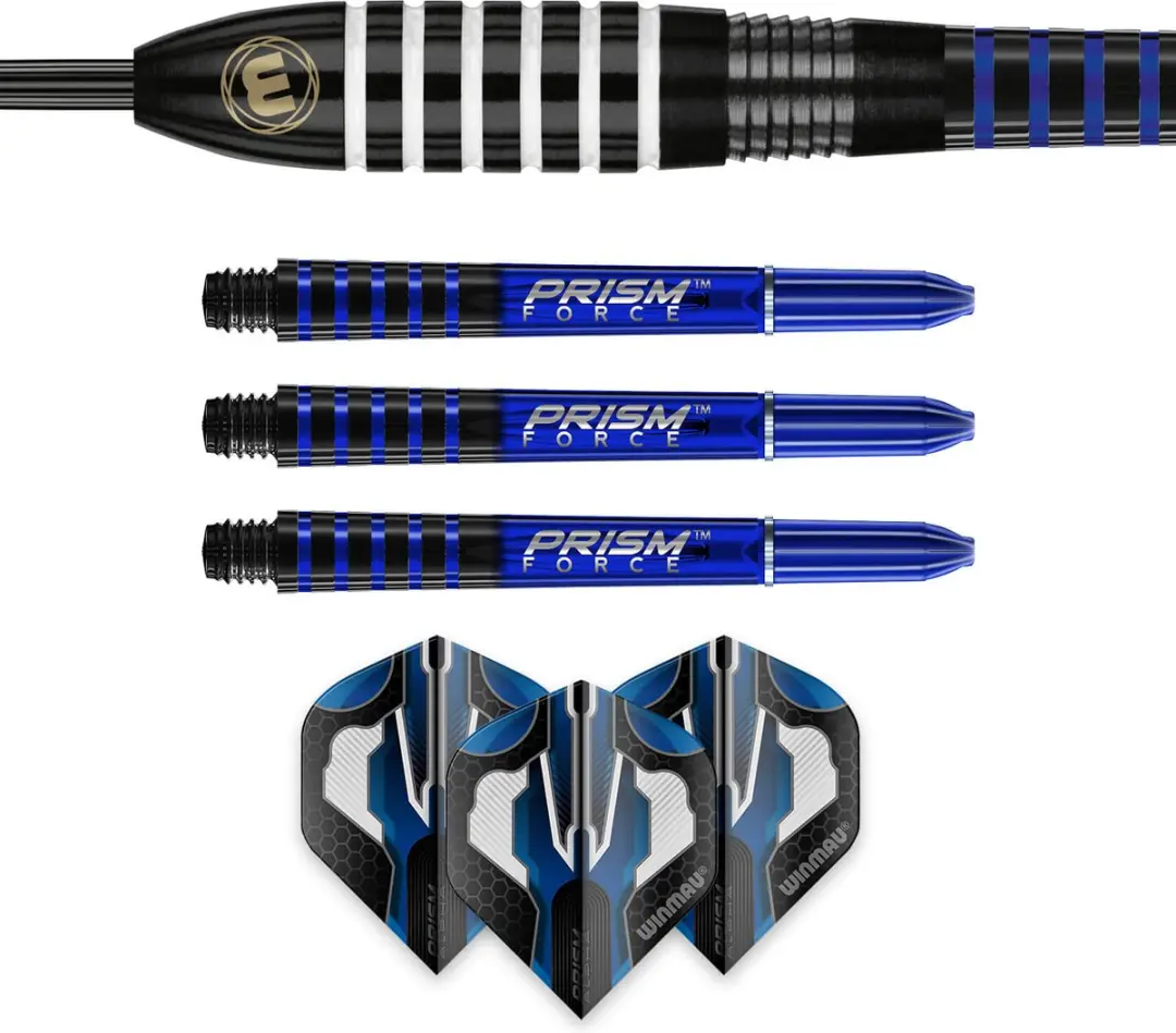 Winmau Andy Fordham Onyx Dartpijlen - 3 Stuks - Zwart/Wit