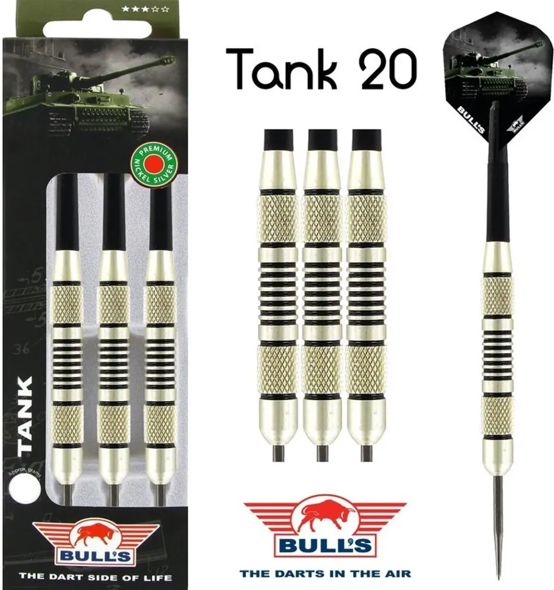 Bull's Tank Nickel Silver Dartpijlen 20g