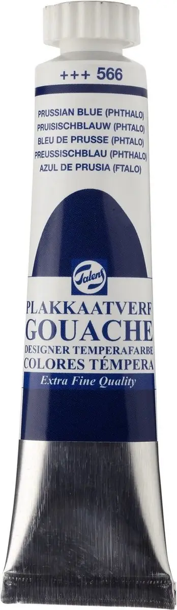 Talens Gouache Extra Fine 566 Pruisischblauw 20ml