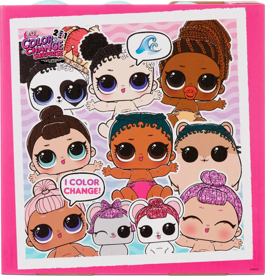 LOL Surprise! 2-in-1 Me & My Lil Sis + Lil Pet Color Change - Minipoppen Multicolor
