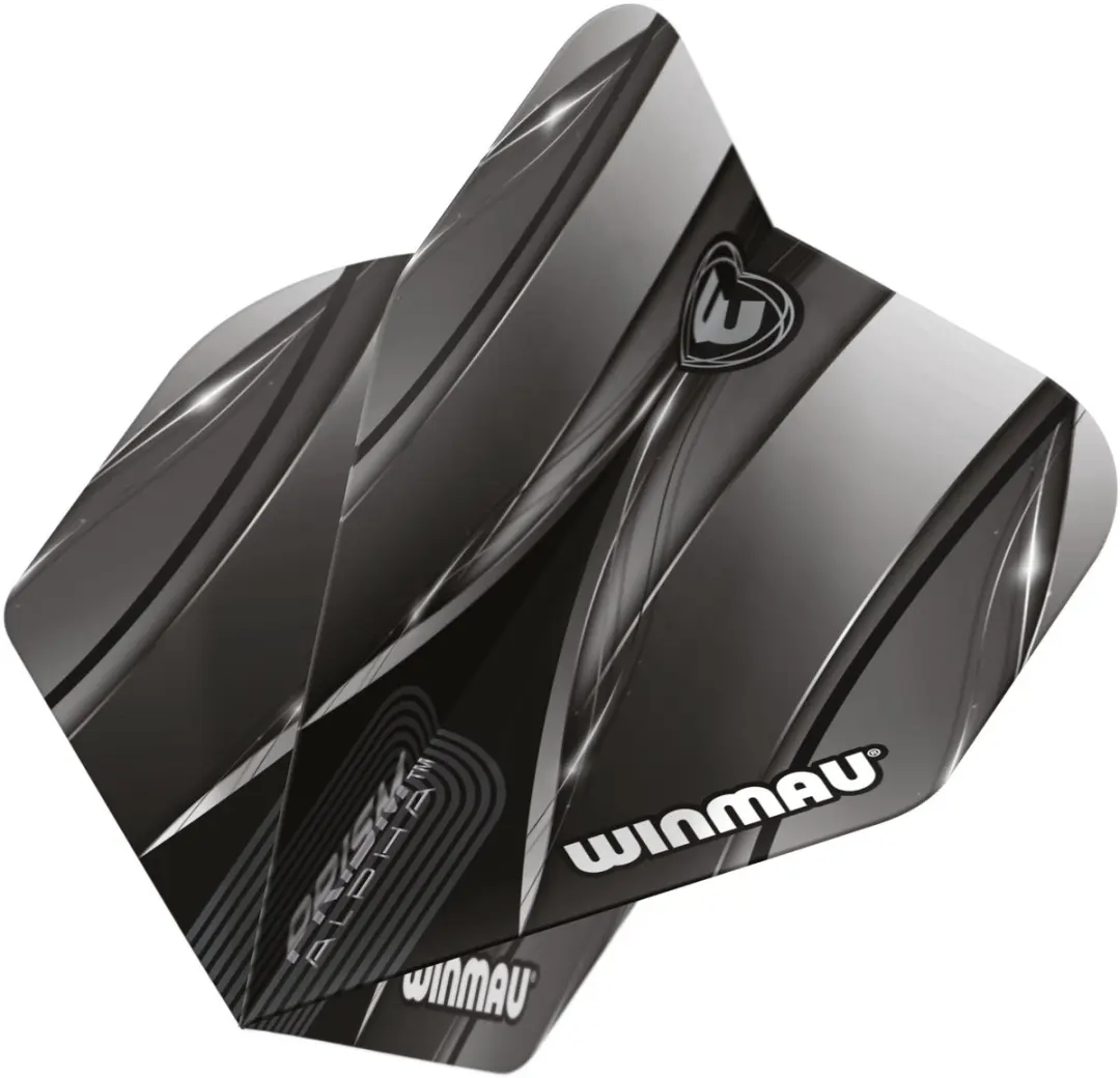 Winmau Prism Alpha Sniper Dart Flights - 3 Stuks - Grijs/Zwart