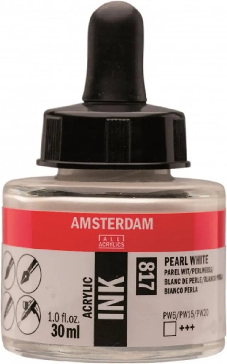 Amsterdam Acrylic Ink Parelwit 30ml