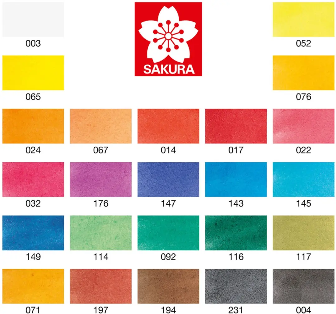 Sakura Koi Water Colors Pocketbox - 12 Kleuren 12ml
