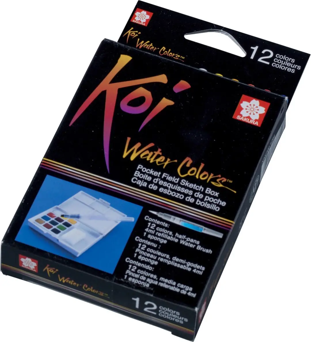 Sakura Koi Water Colors Pocketbox - 12 Kleuren 12ml