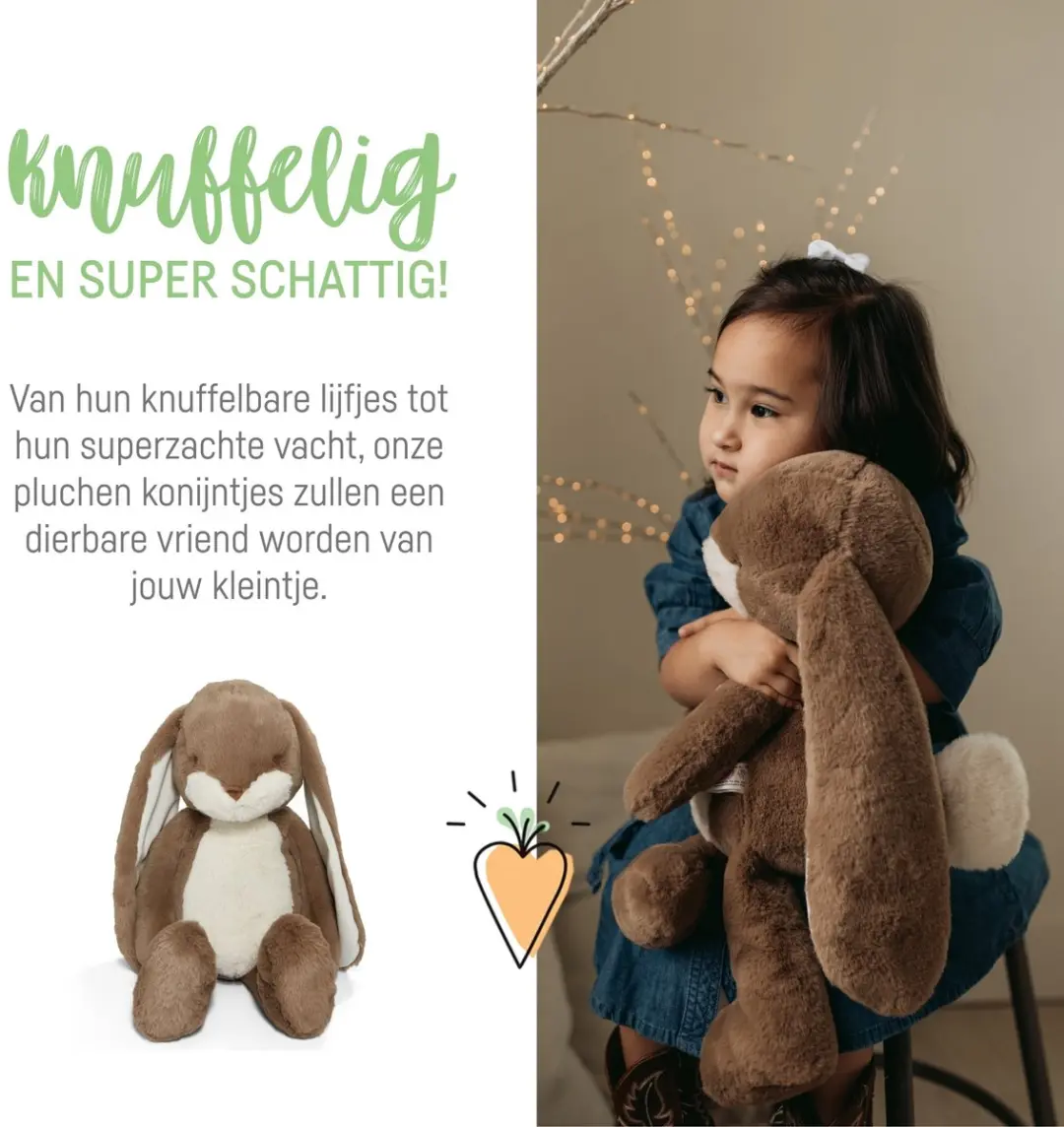 Bunnies By The Bay Floppy Nibble Knuffel - Caramel 52cm