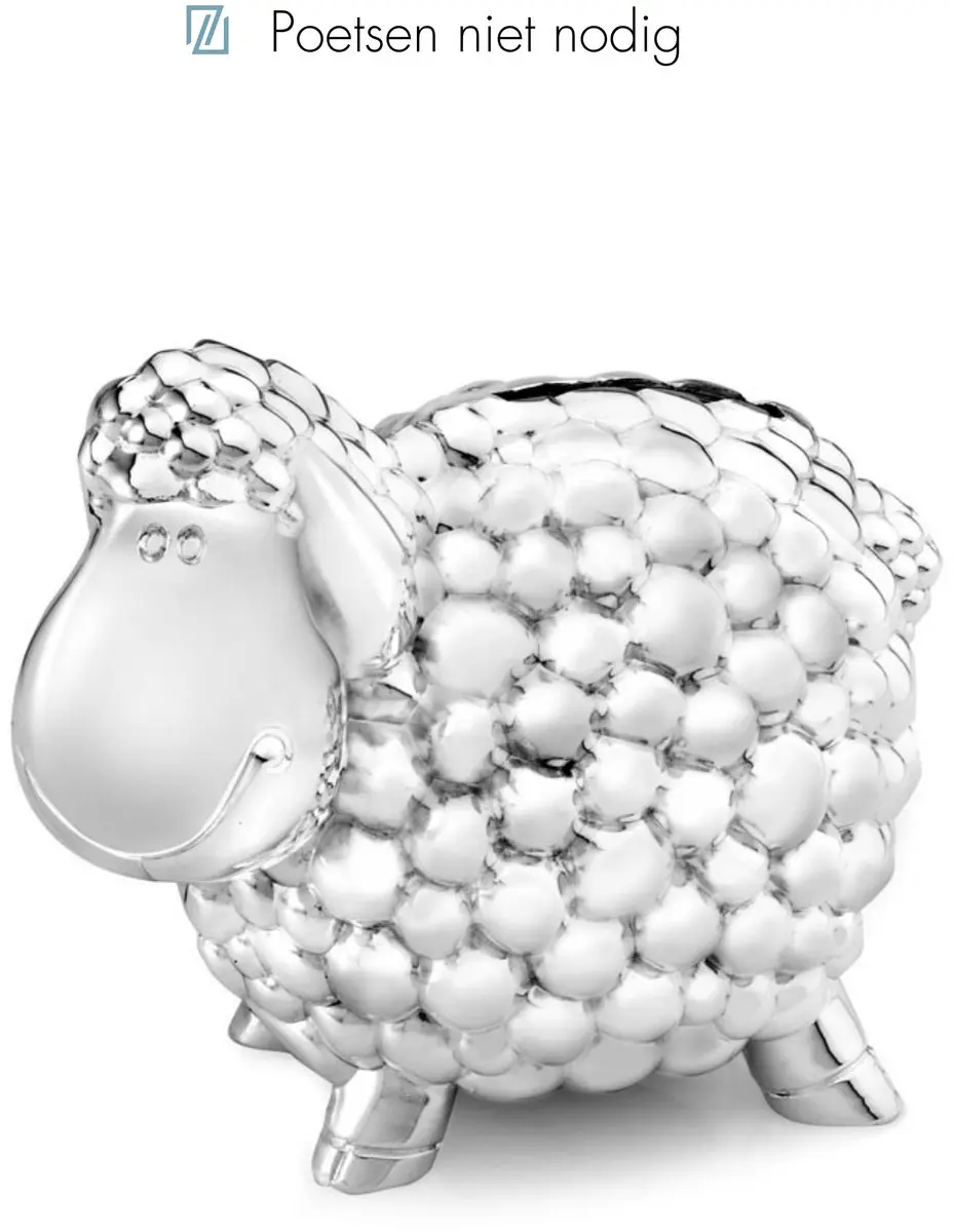 Zilverstad Spaarpot Schaap - Zilver