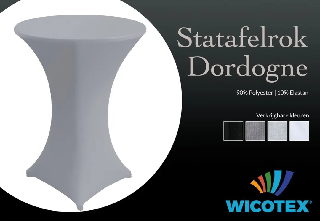 Wicotex Statafelhoes 80x110cm Grijs