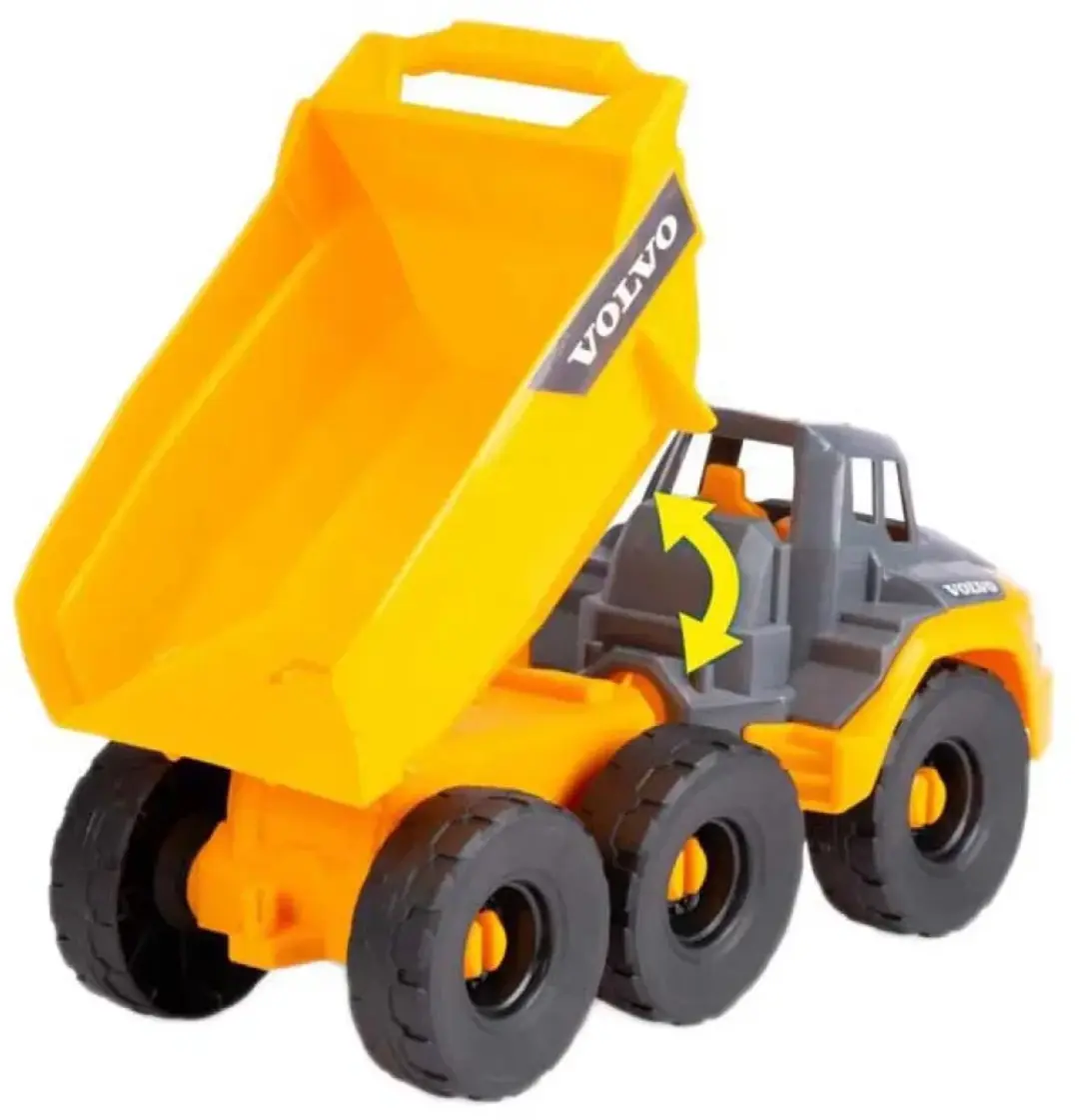 Dickie Volvo Stoere Kiepwagen - Geel/Grijs