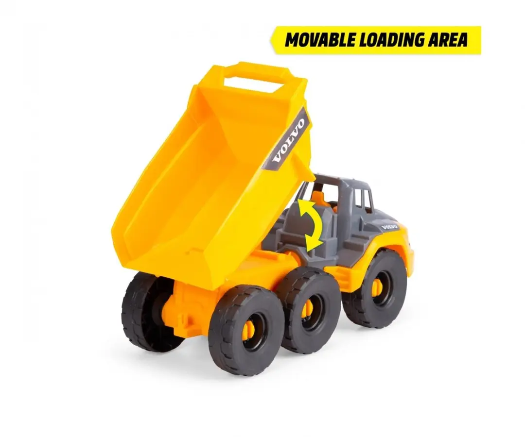 Dickie Volvo Stoere Kiepwagen - Geel/Grijs