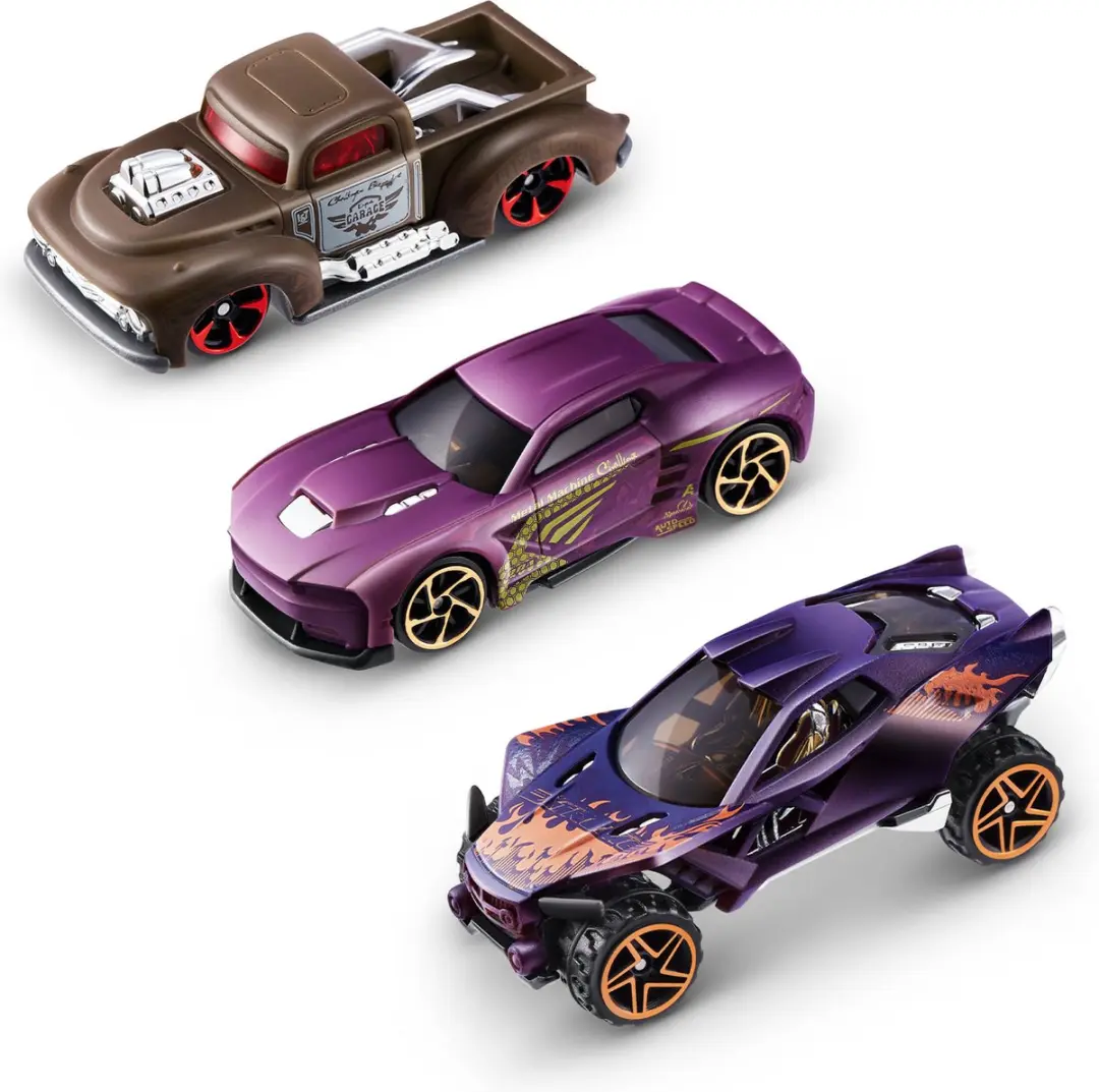 ZURU Metal Machines 67101 Kleurveranderende Die-Cast Auto - 3 Stuks