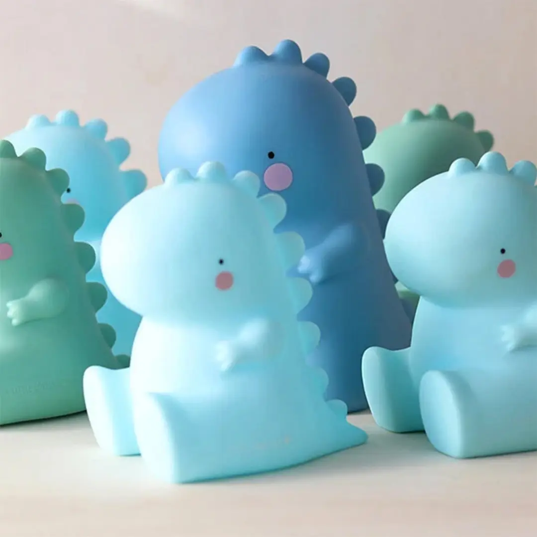 A Little Lovely Company T-Rex Spaarpot - Blauw