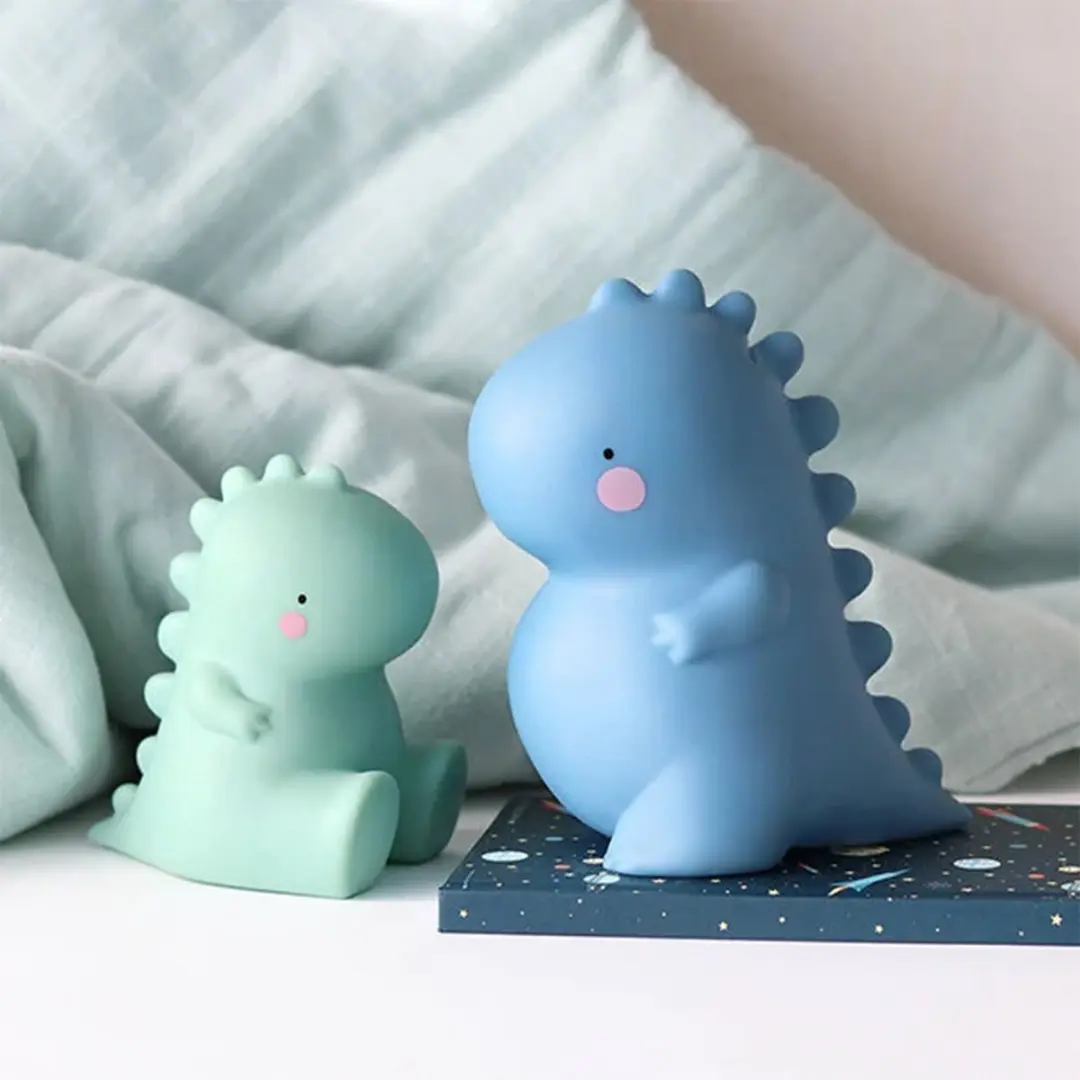 A Little Lovely Company T-Rex Spaarpot - Blauw - afbeelding 6 van 6