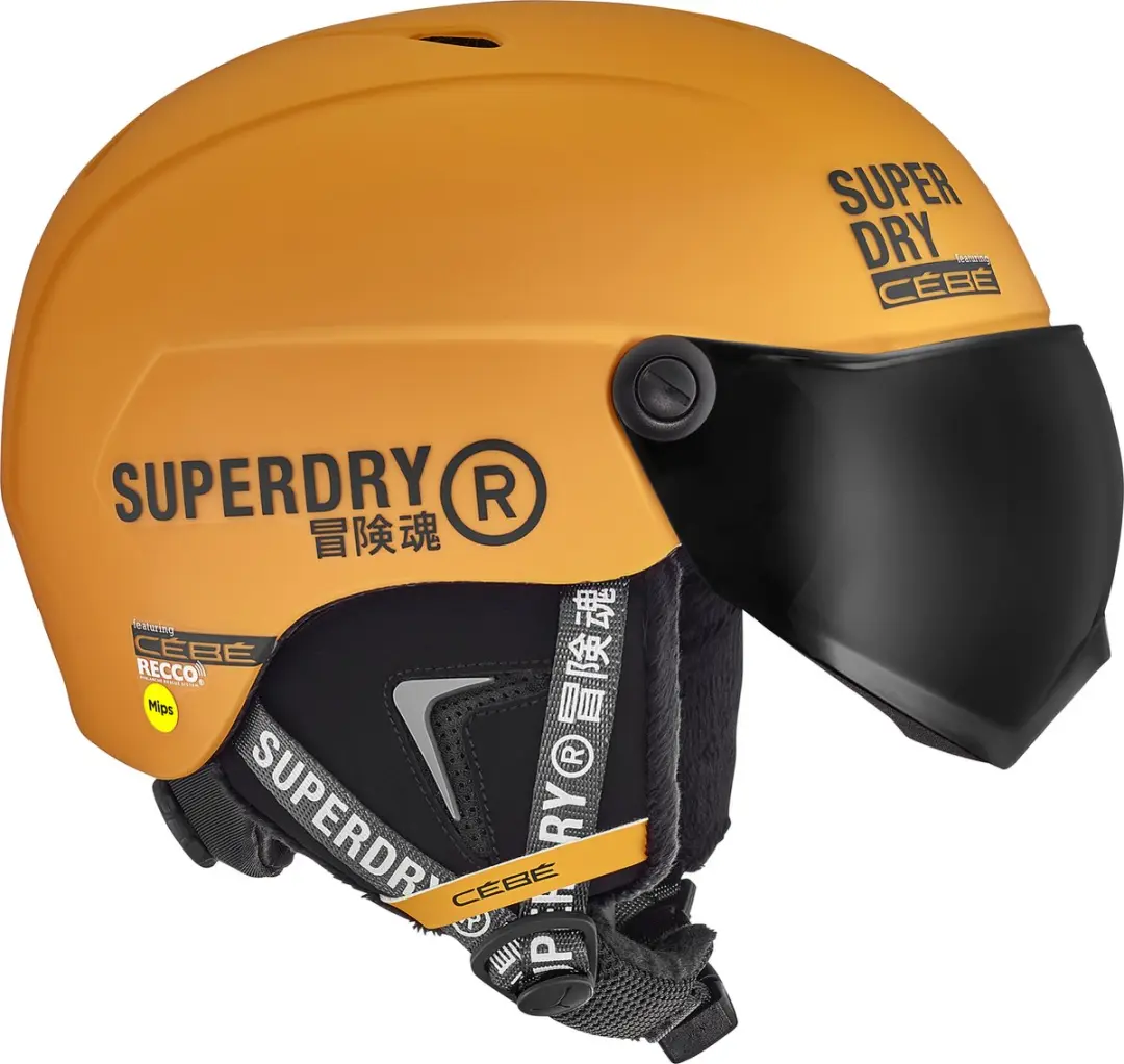 Superdry Cébé Contest Visor MIPS Skihelm - Maat 54-56cm - Zinnia Oranje