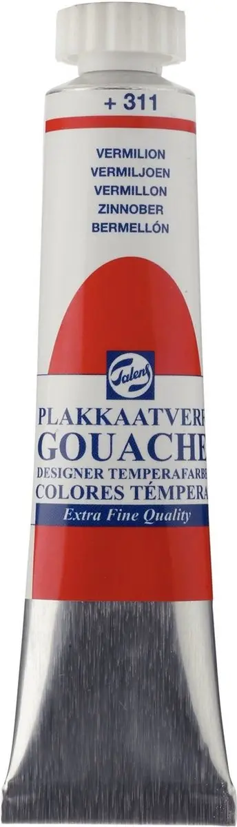 Talens Plakkaatverf Gouache Vermiljoen 20ml