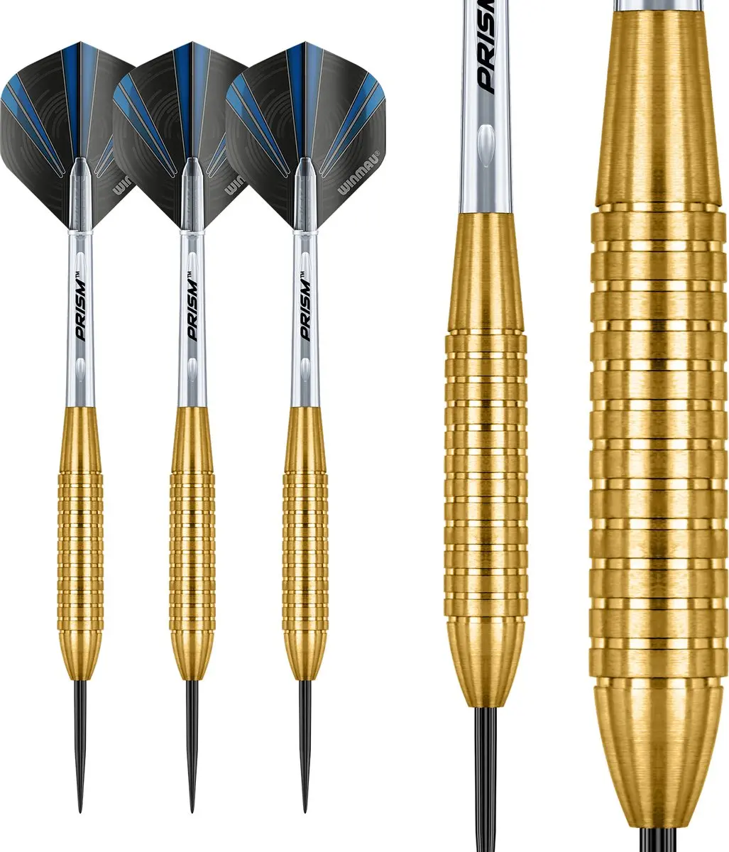 Winmau Neutron 2 Brass Dartpijlen - 3 Stuks - Zwart