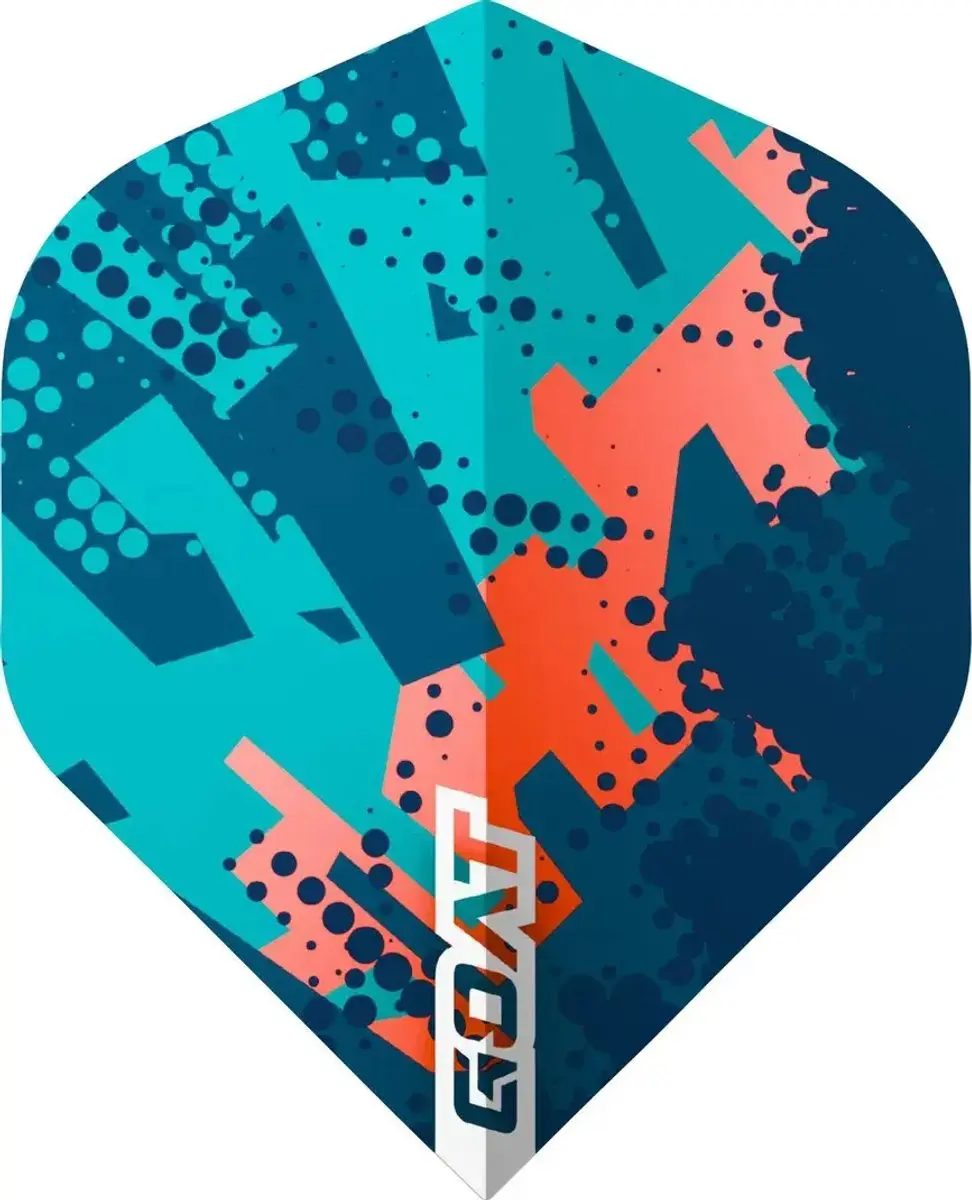 goat Traction NO2 Dart Flights GD7005110 - 3 Stuks - Blauw/Oranje
