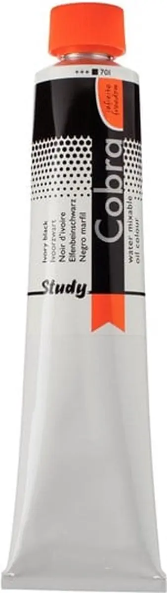 Cobra Study Water Vermengbare Olieverf Ivoorzwart 200ml