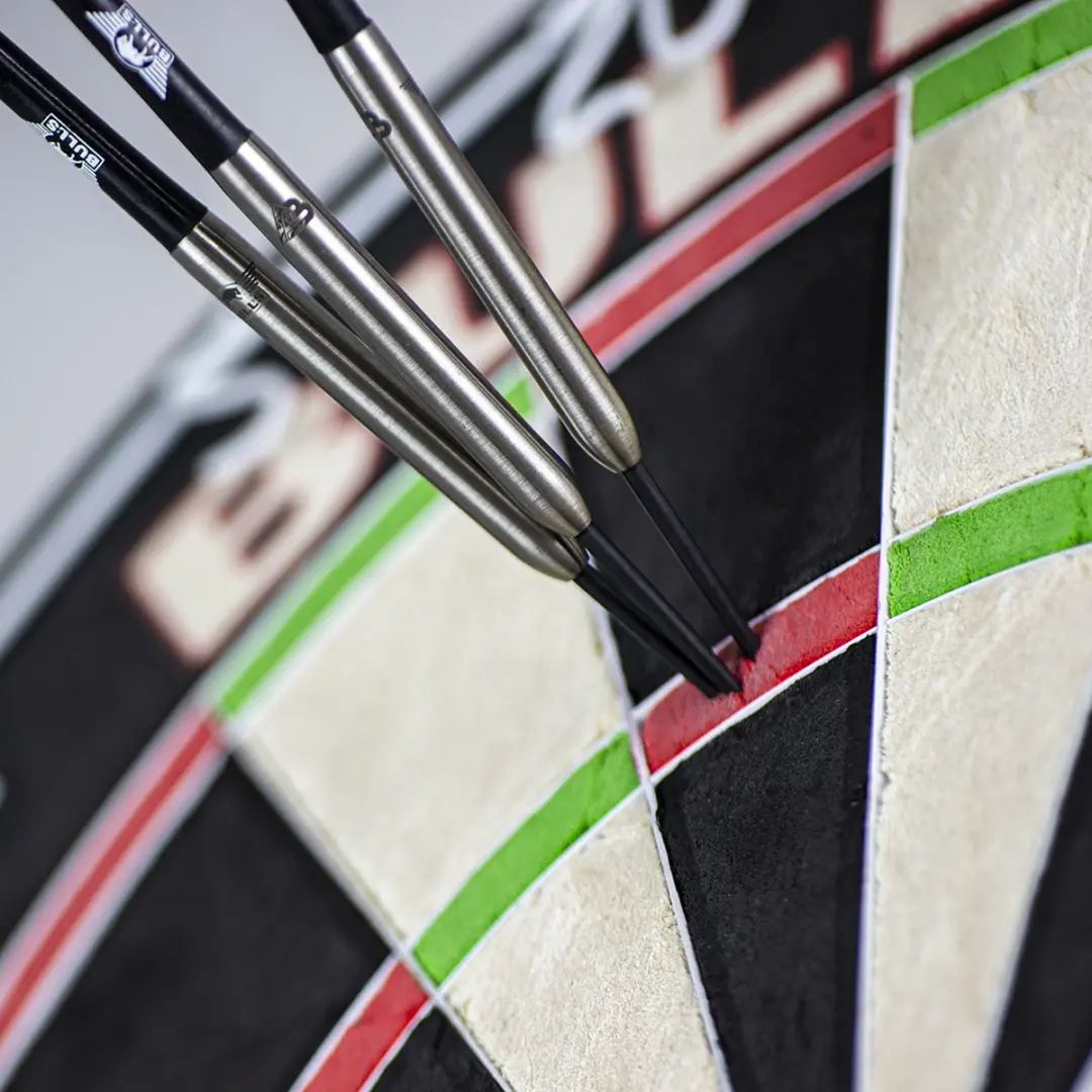 Bull's Andy Baetens Dartpijlen 90% Tungsten 24g - 3 Stuks - Zilver/Blauw