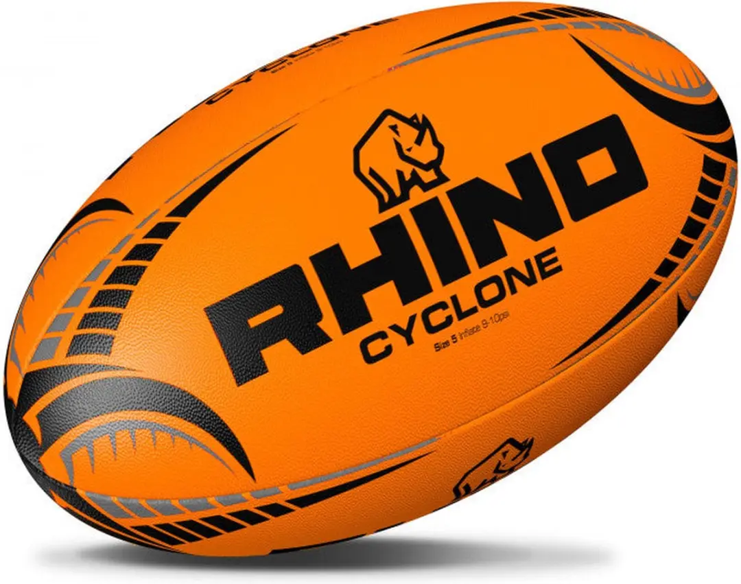 Rhino Cyclone Rugbybal 5 - Fluoro Oranje