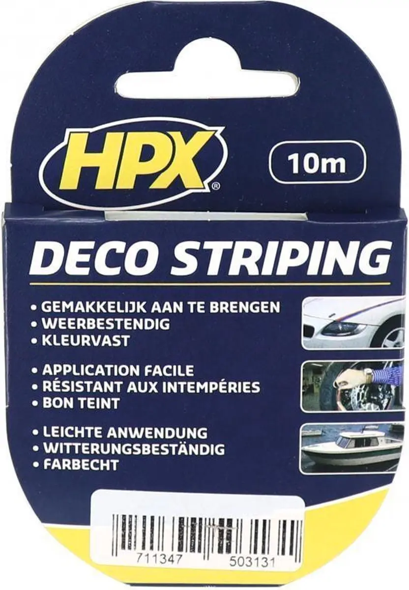 HPX LB02AV Velgrandering - 3mm x 10m - Zilver