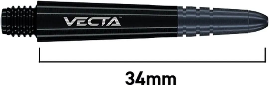 Winmau Vecta Black Dart Shafts 3 Stuks