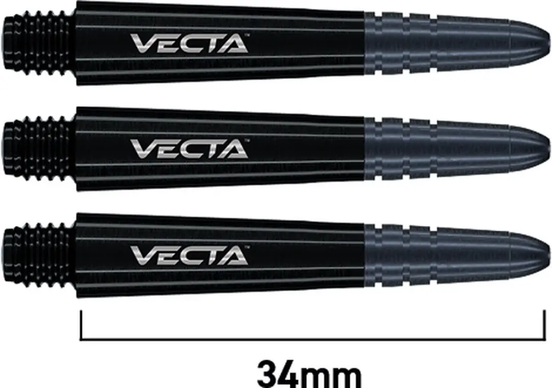 Winmau Vecta Black Dart Shafts 3 Stuks