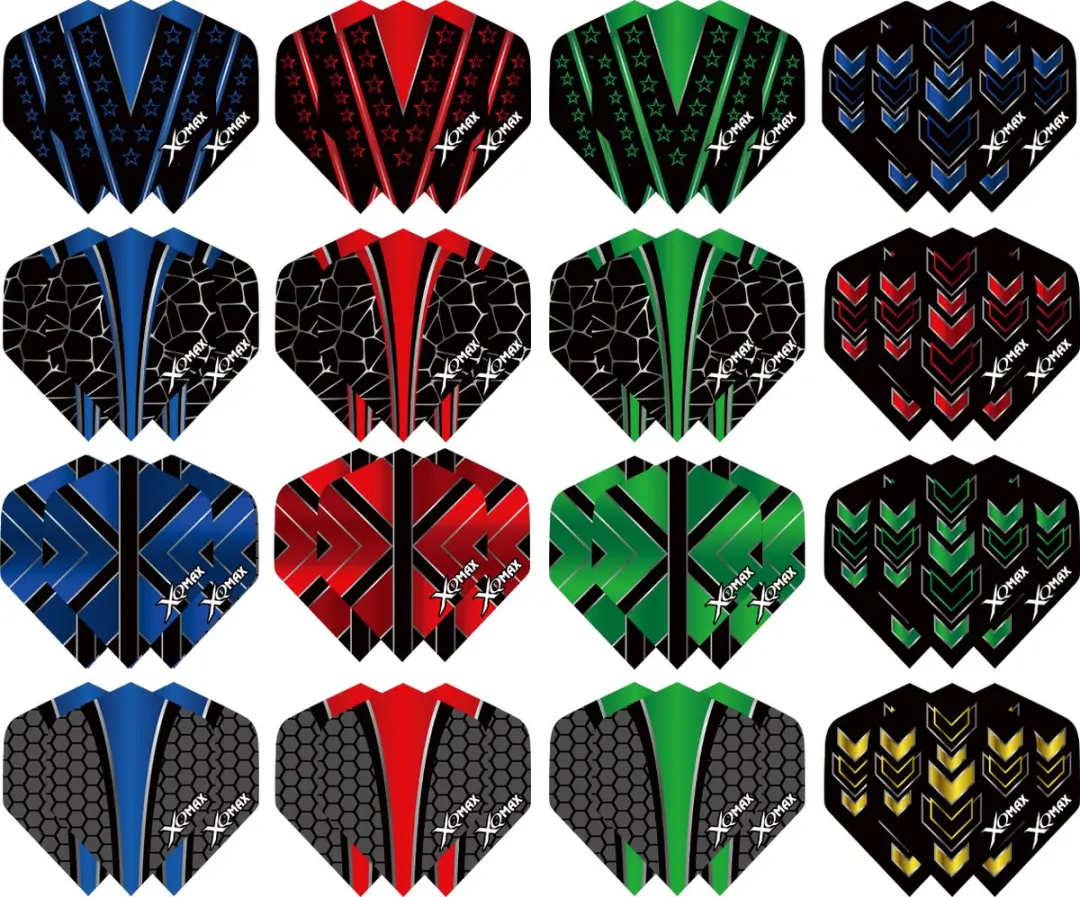 XQMax Dart Flights Multipack - 48 Stuks - 5 Kleuren