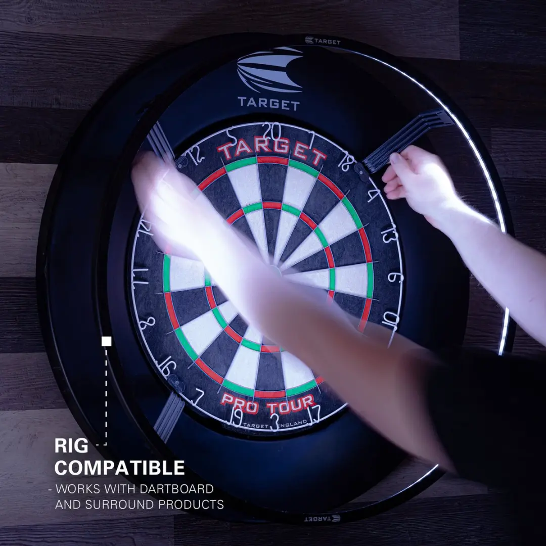 Target Corona LED Dartbordverlichting 123 LED - Zwart