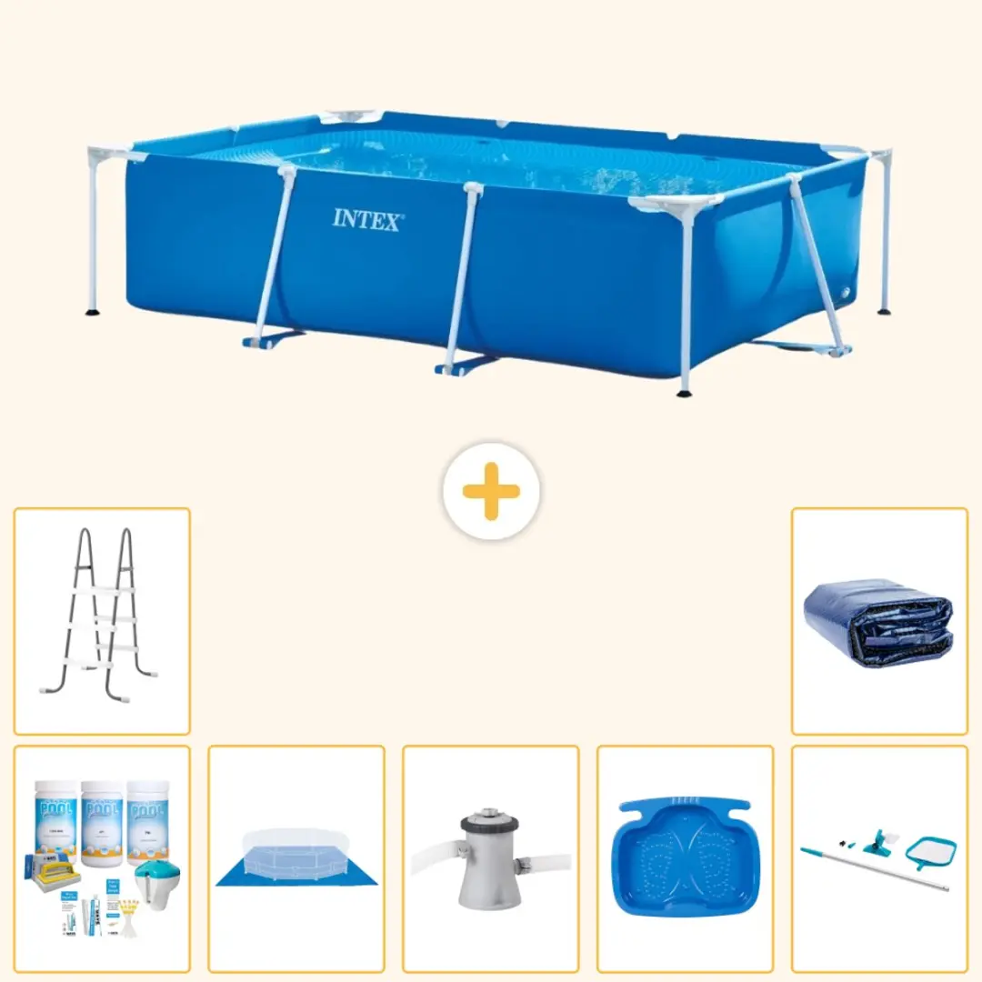 Intex Frame Zwembad 260x160x65cm Blauw