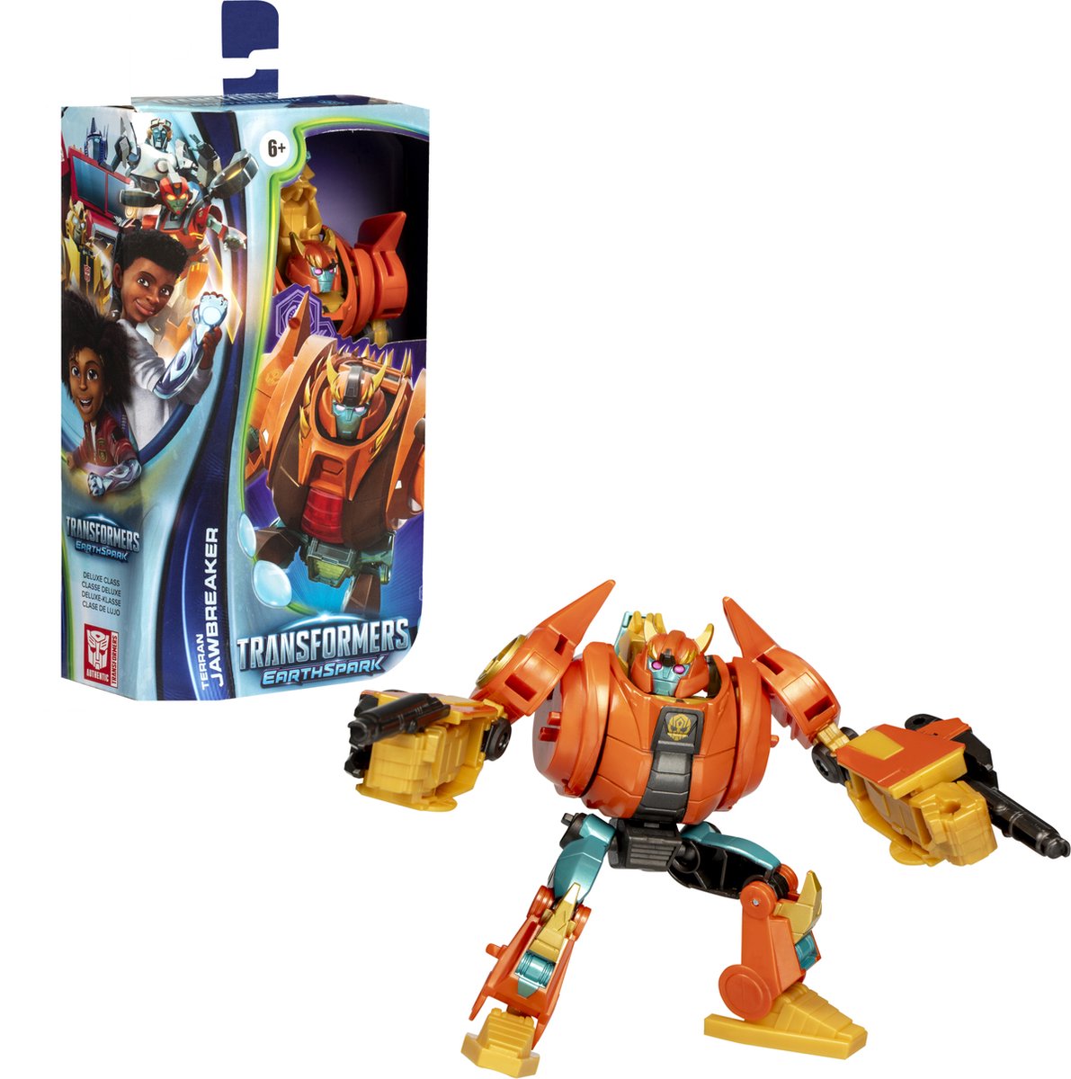Hasbro Transformers actiefiguur Earthspark Deluxe Class Jawbreaker.
