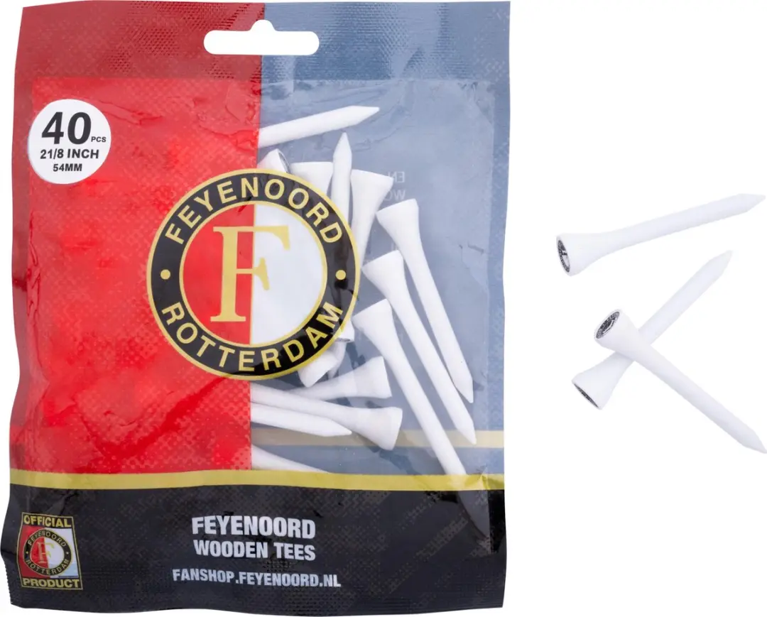 Feyenoord Golfcadeau - 2 Ballen + 35 Tees + Marker - 38 Stuks