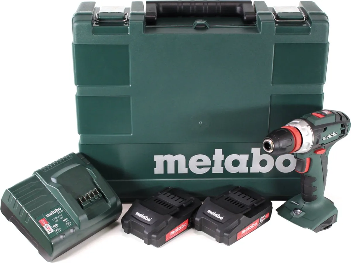 Metabo BS 18 QUICK Accu-boormachine 2000mAh - 2x Accu