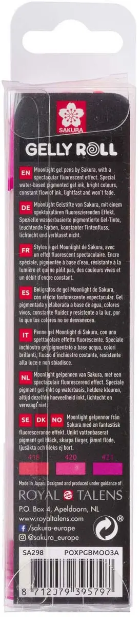 Sakura Moonlight Set 3 Gelpennen - Assorti