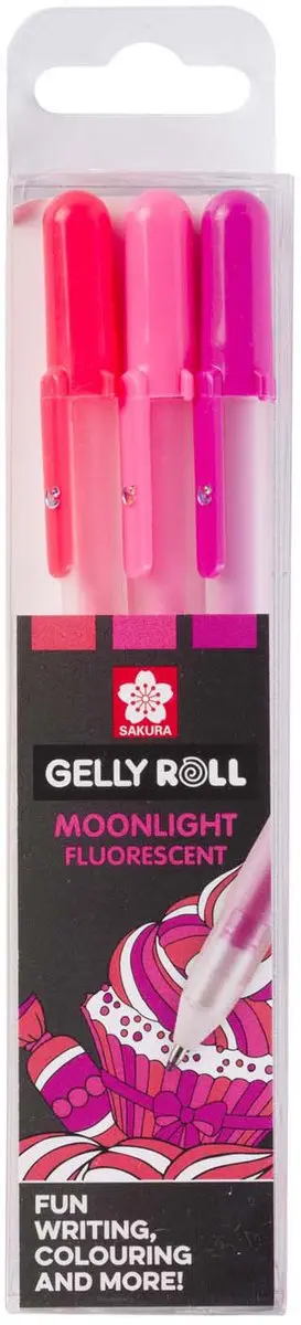 Sakura Moonlight Set 3 Gelpennen - Assorti