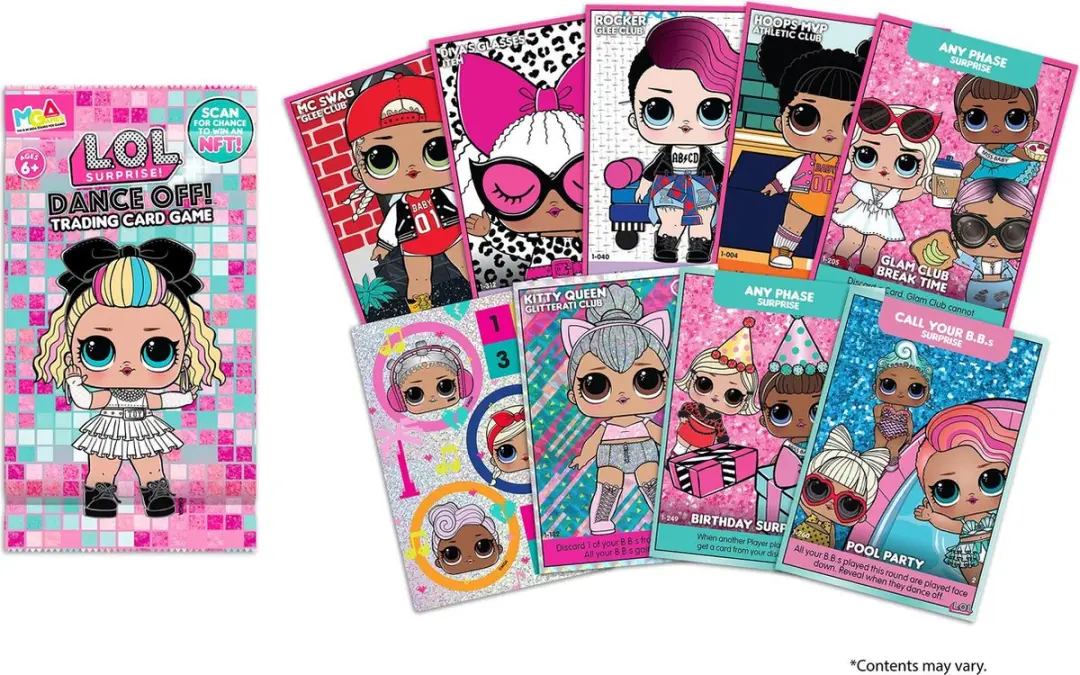 LOL! Surprise! Dance Off Trading Cards Benelux - 8 Stuks