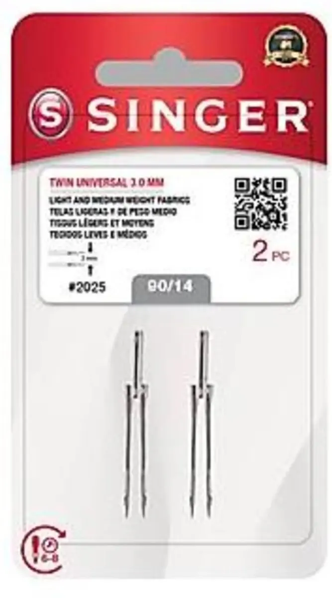 Singer Tweeling Naalden Dikte 90 3mm - 2 Stuks