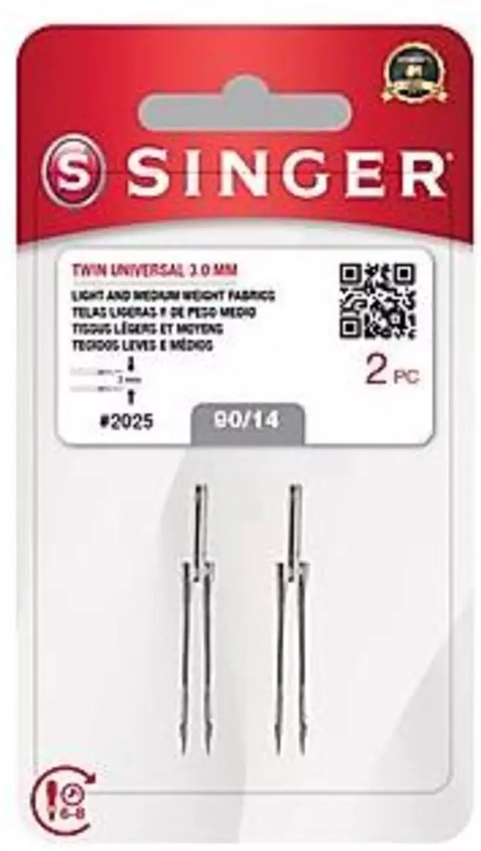 Singer Tweeling Naalden Dikte 90 3mm - 2 Stuks