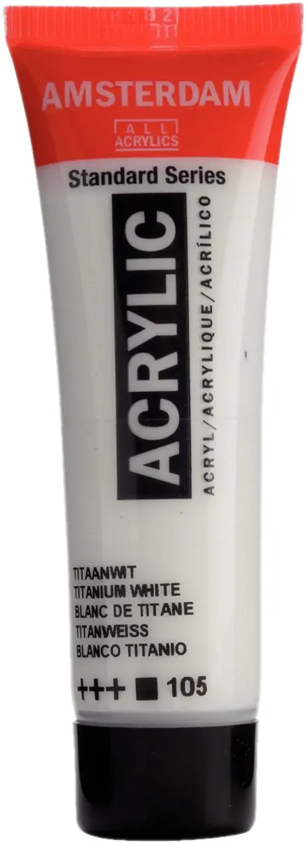 Royal Talens Amsterdam Acryl Verf Titaan wit 20ml
